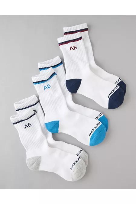 AE Logo Crew Socks 3-Pack Men's Product Image