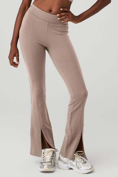 Airbrush High-Waist 7/8 Flutter Legging - Taupe Product Image