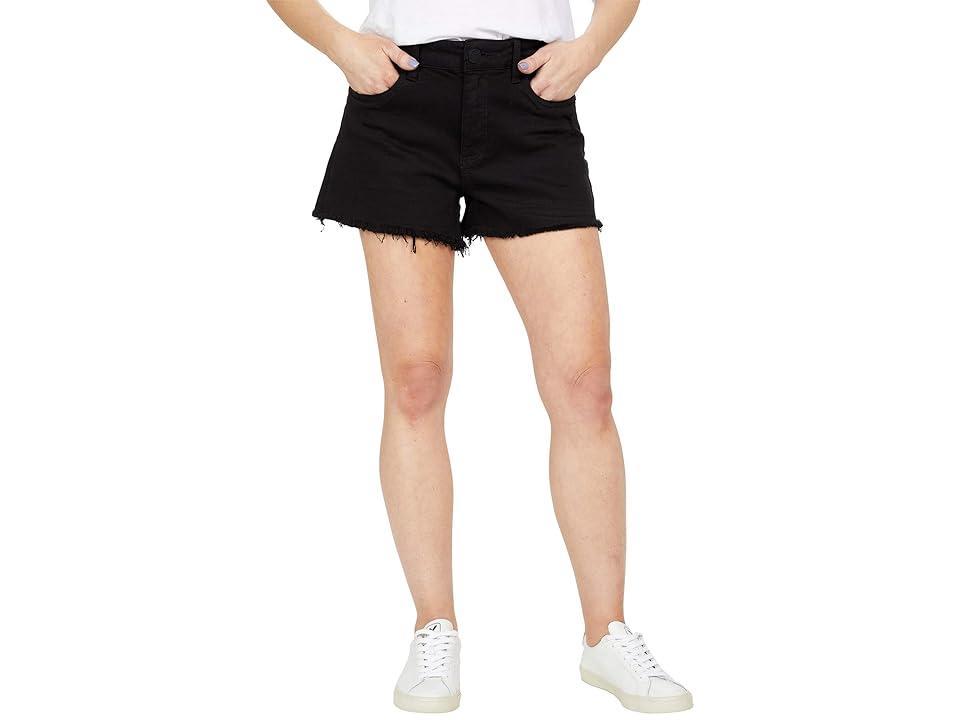 KUT from the Kloth Jane High-Rise Jean Shorts (Black) Women's Shorts Product Image