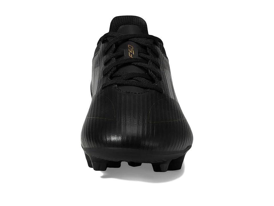 adidas F50 Club Football Boots Flexible Ground Iron Metallic/Gold Metallic) Men's Soccer Shoes Product Image