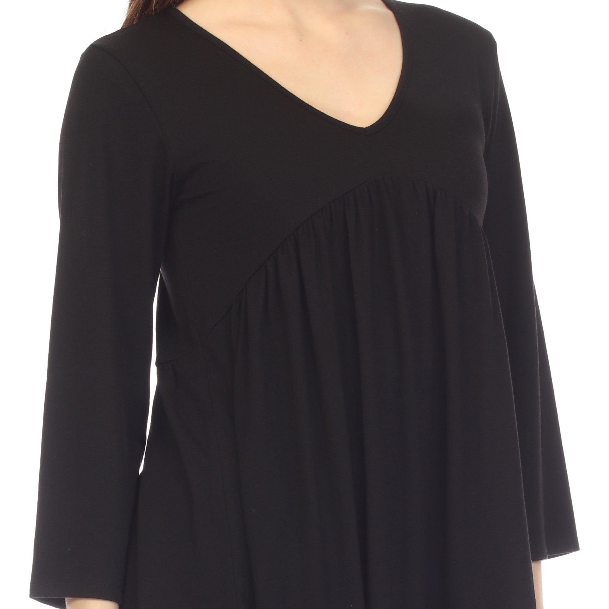 Empire Waist V-Neck Tunic Top Product Image