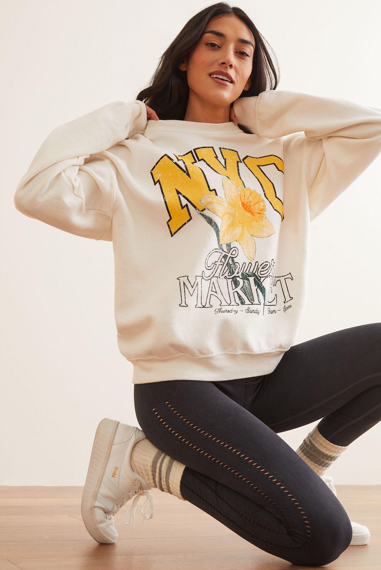 NYC Flower Market Graphic Sweatshirt Product Image