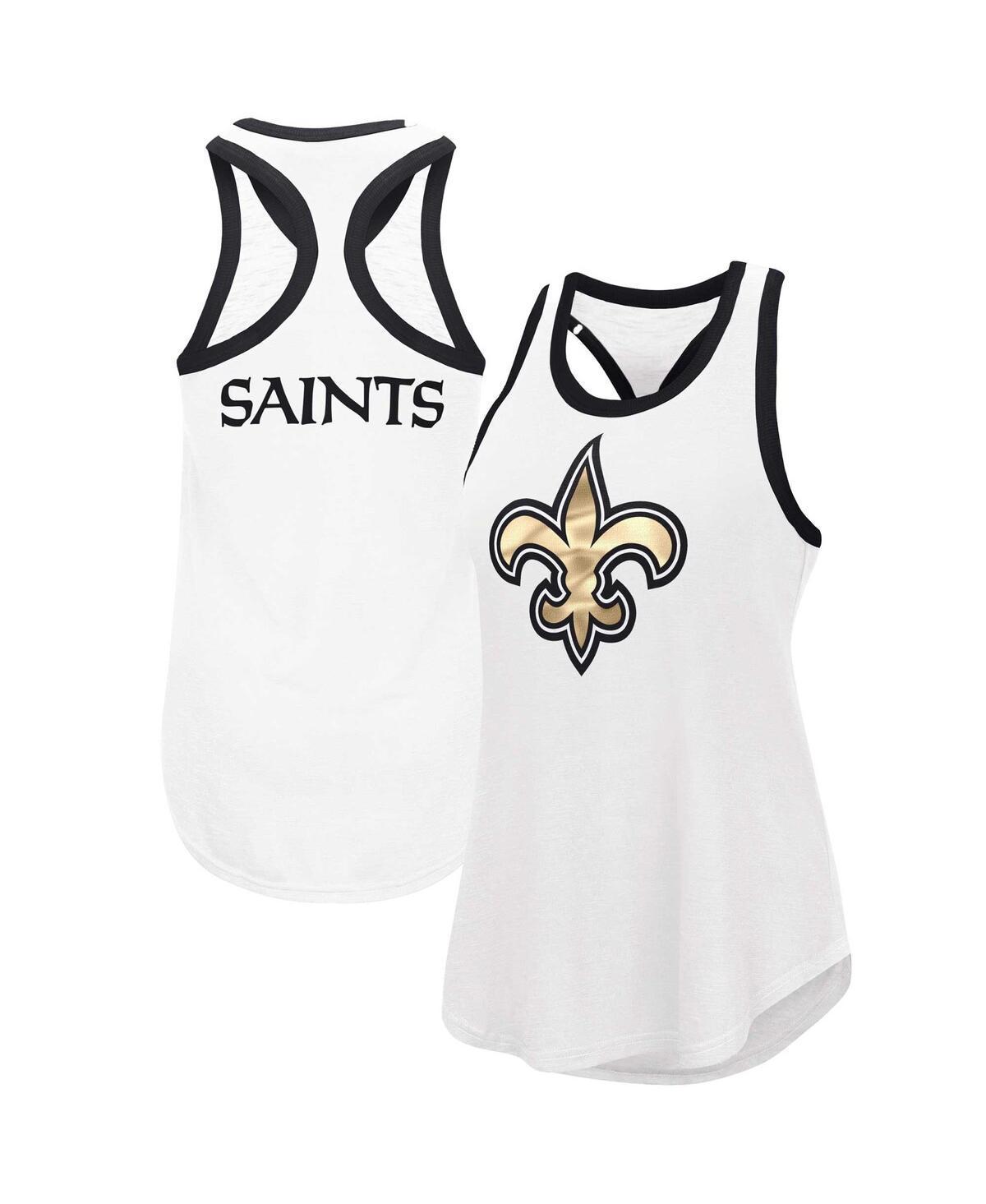 Womens G-iii 4Her by Carl Banks White New Orleans Saints Tater Tank Top Product Image