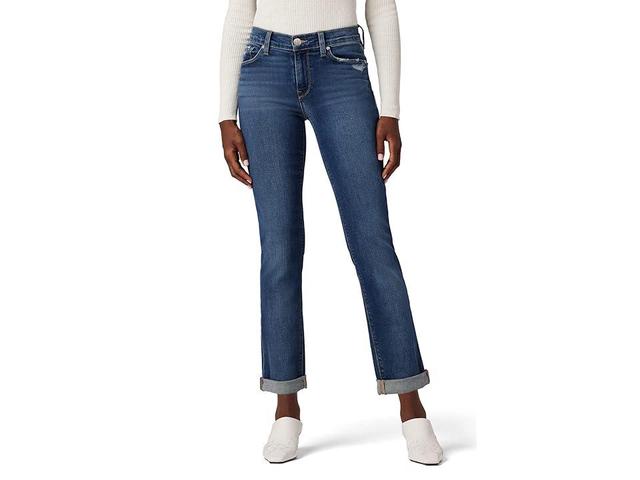 Hudson Jeans Nico Mid-Rise Straight Ankle (w/ Rolled Hem) in Elemental (Elemental) Women's Clothing Product Image