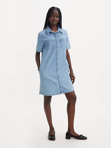 Levi's Short Sleeve Denim Dress - Women's Product Image