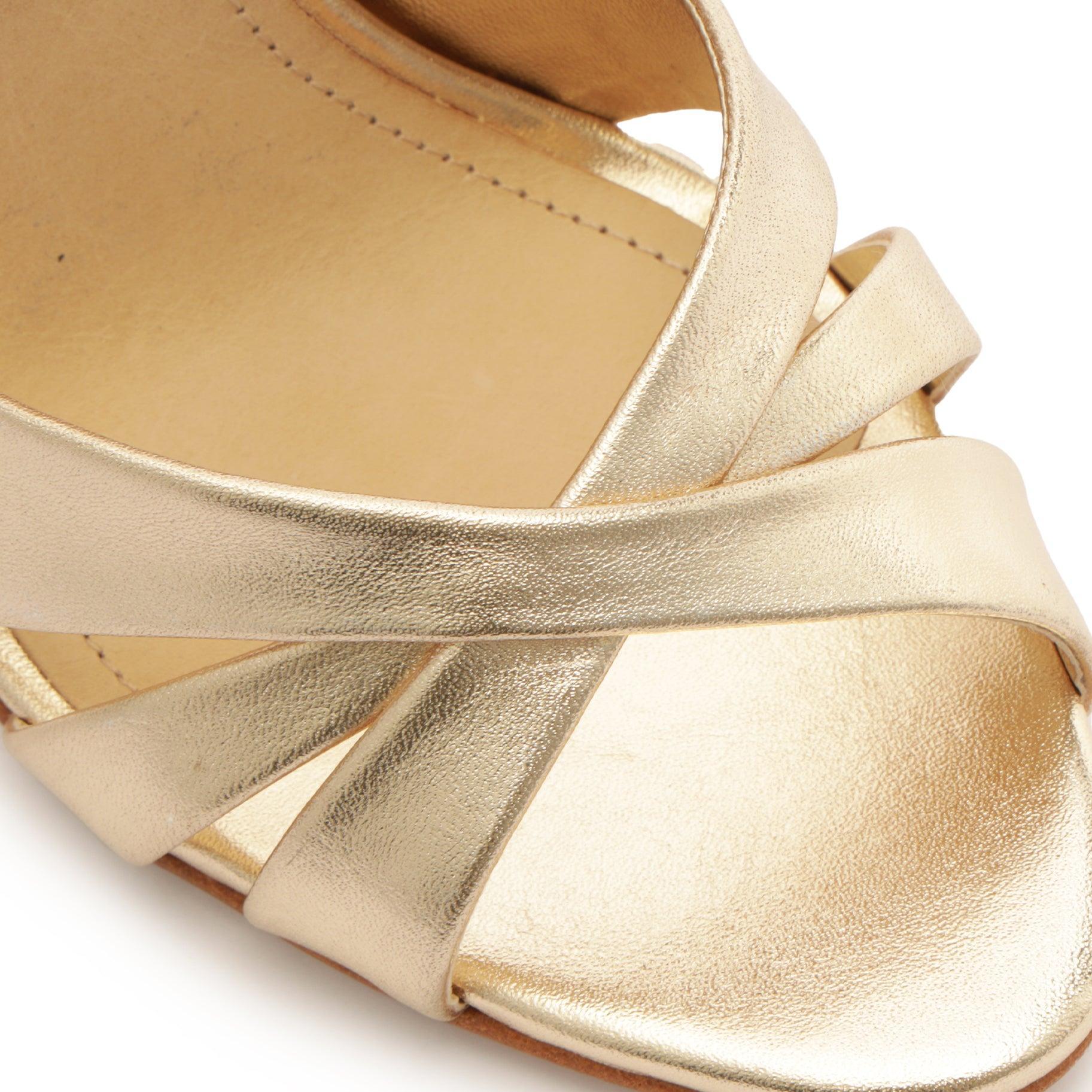 Keefa Sling Metallic Leather Sandal Female Product Image