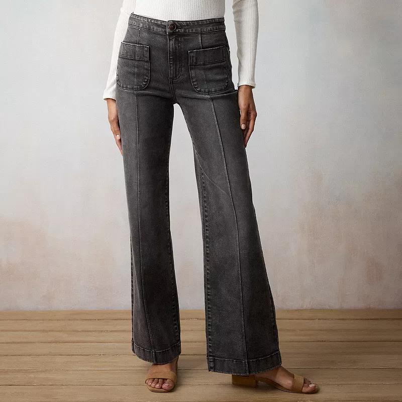 Womens LC Lauren Conrad Super High-Rise Trouser Jeans Product Image