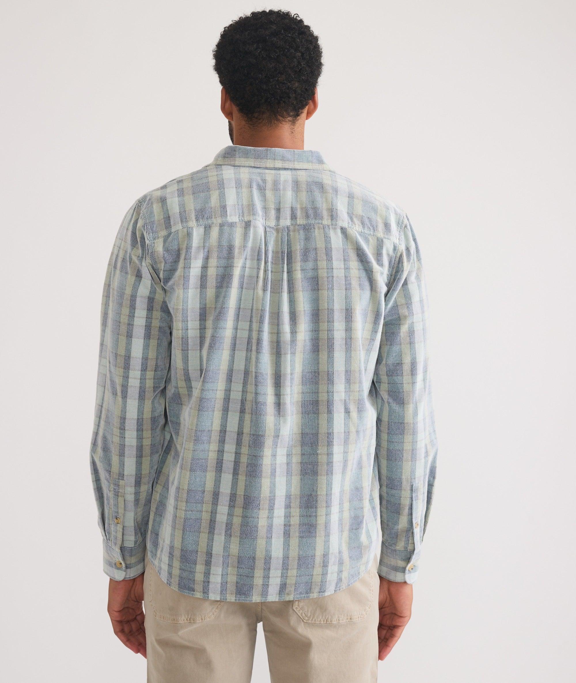 Lightweight Plaid Corduroy Shirt Product Image