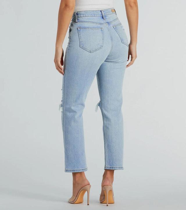 Love Your Look High-Rise Straight-Leg Denim Jeans Product Image