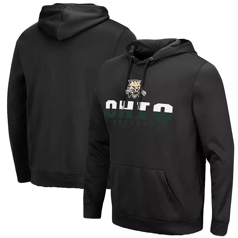 Mens Colosseum Black Ohio Bobcats Lantern Pullover Hoodie OHU Black Product Image