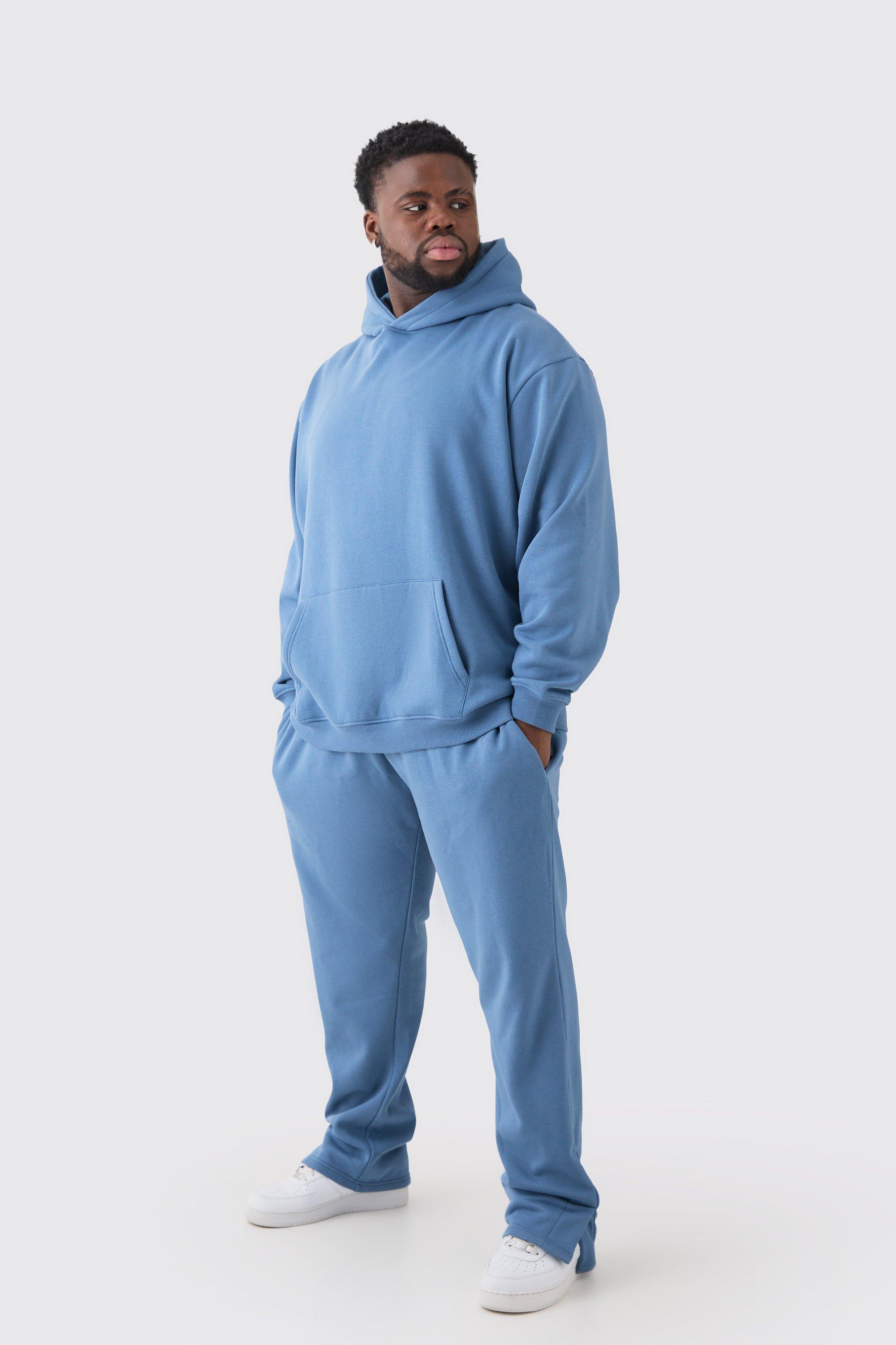 Plus Oversized Boxy Hooded Tracksuit | boohooMAN USA Product Image