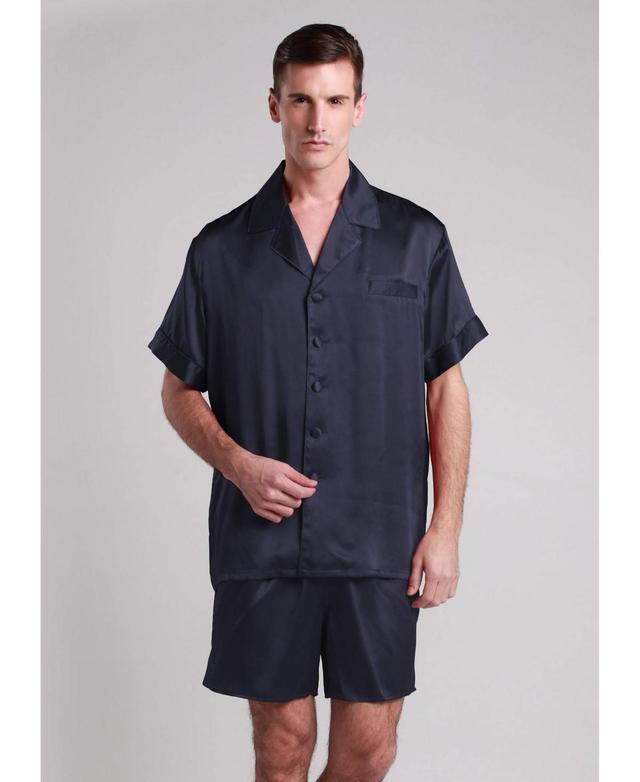 22 Momme Classic Short Silk Pajamas Set for Men Product Image