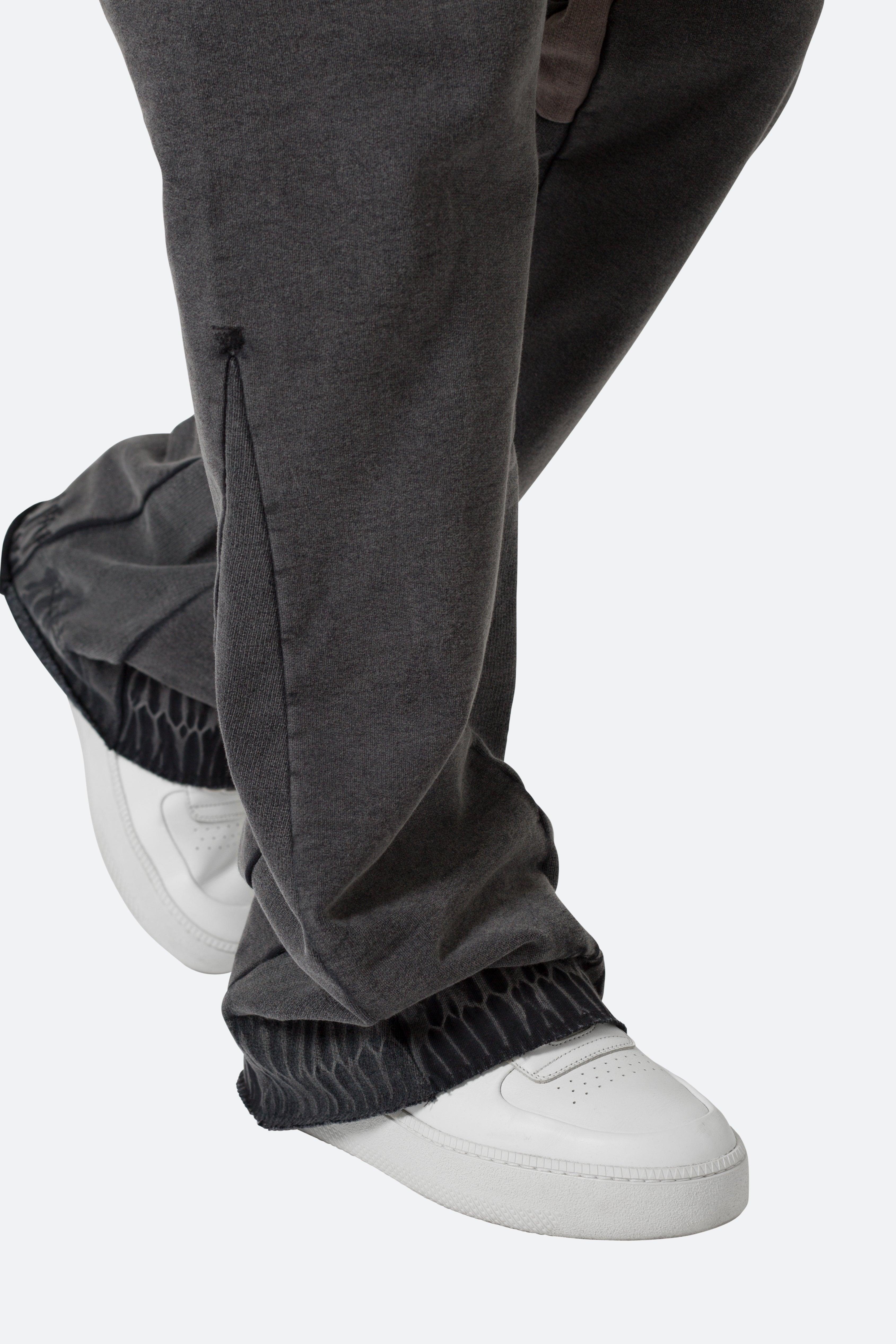 Contrast Bootcut Sweatpants - Vintage Black Product Image