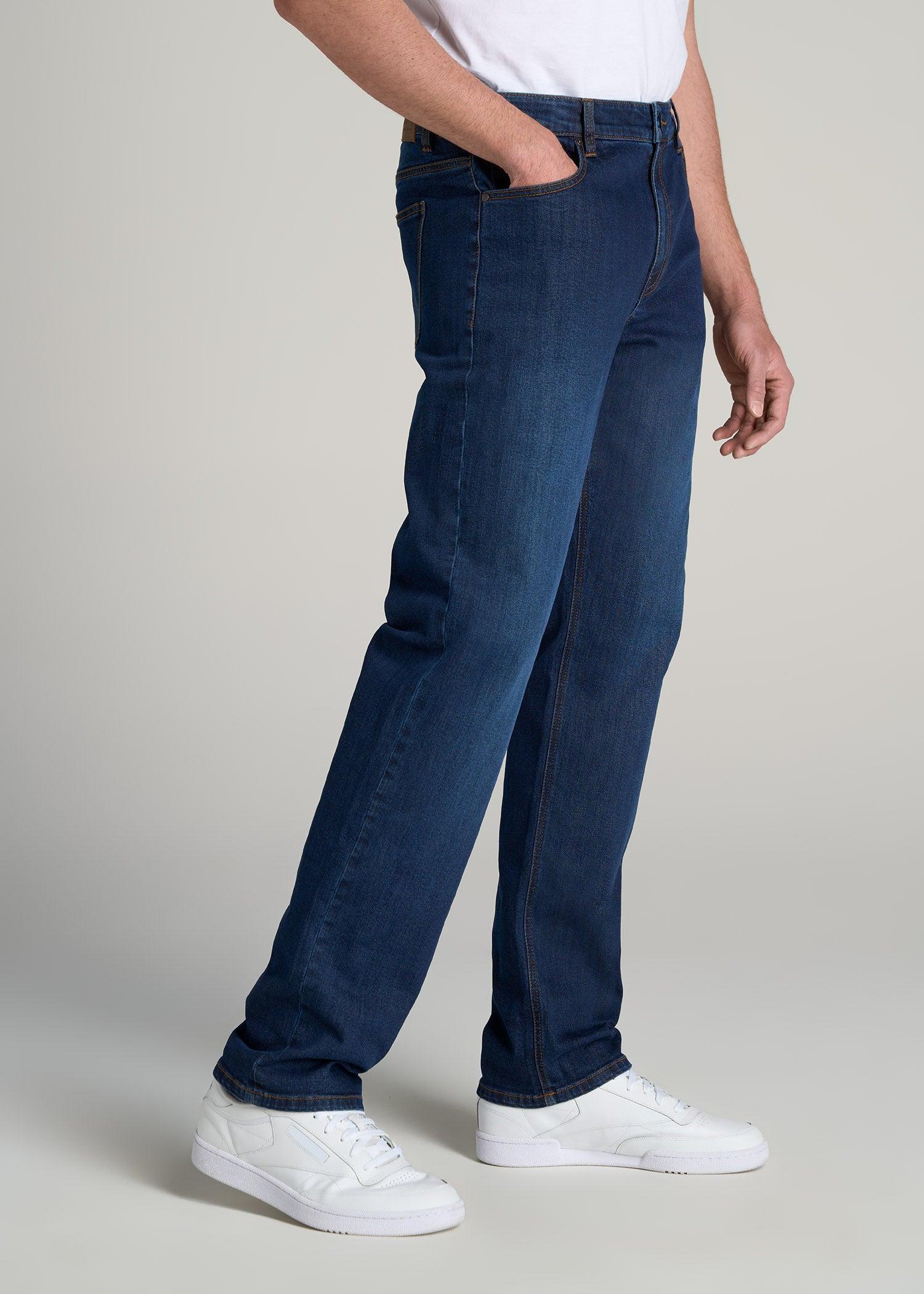 LJ&S STRAIGHT LEG Jeans for Tall Men in Charger Blue Male Product Image