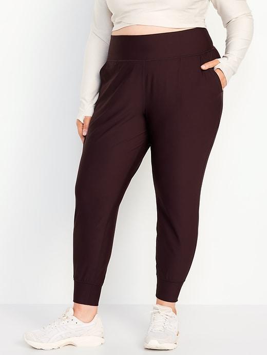 High-Waisted PowerSoft Rib 7/8 Joggers Product Image