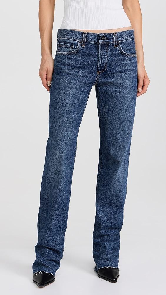 ASKK NY Long Low Rise Straight Jeans | Shopbop Product Image