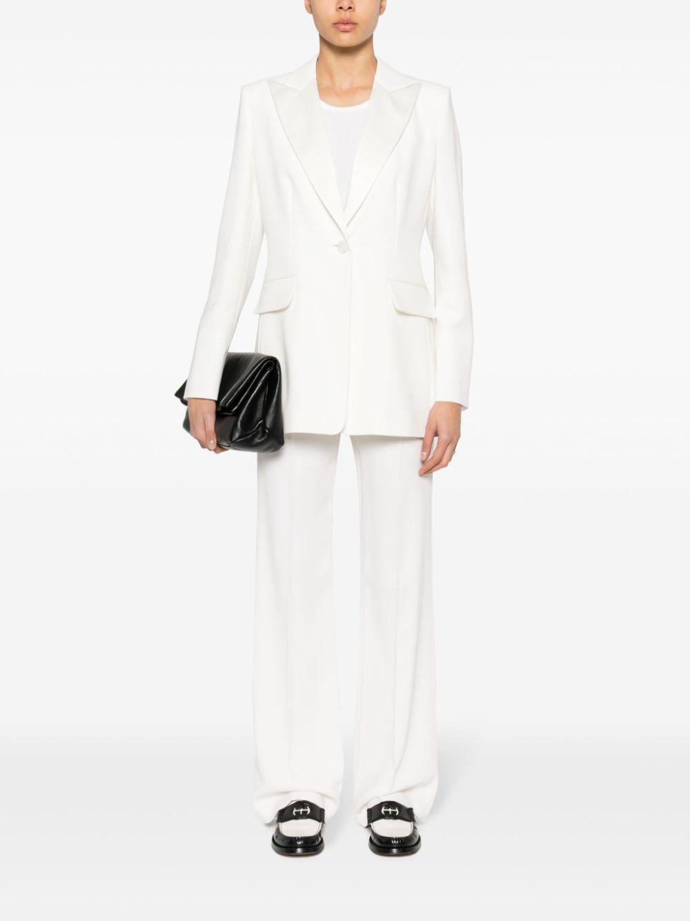 MAX MARA Plinio Single-breasted Blazer In White Product Image