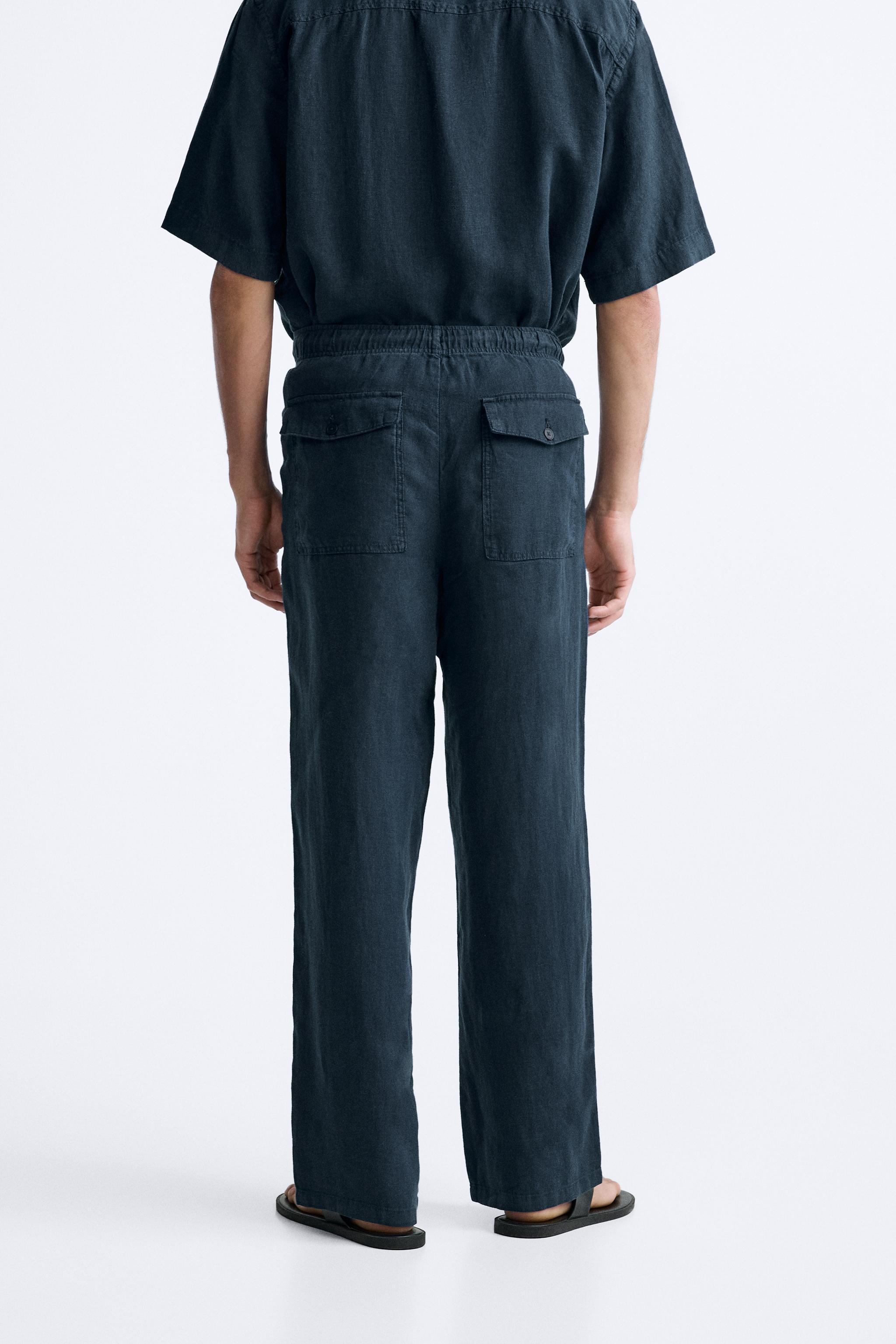 LINEN PANTS IN 100% LINEN Product Image