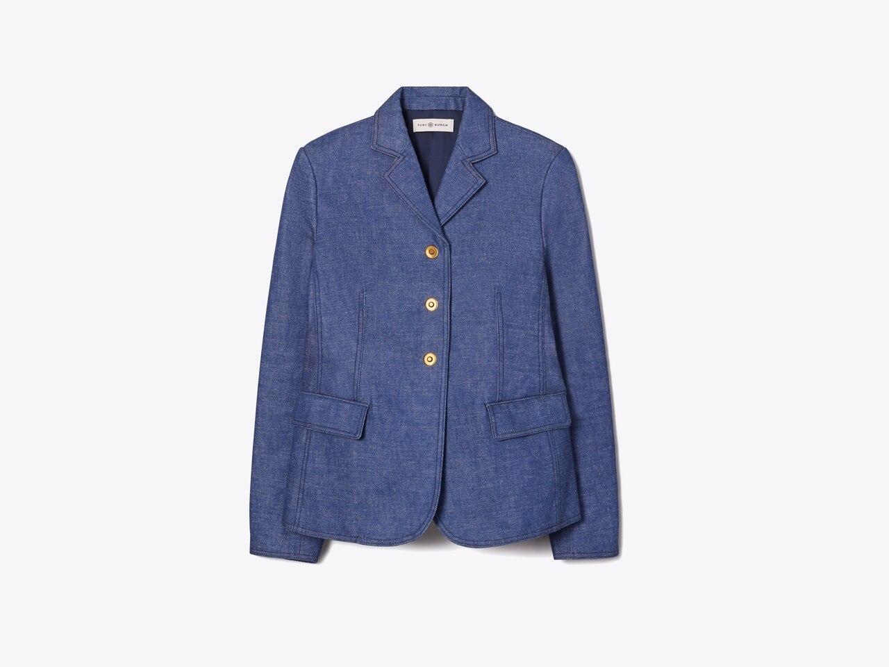 Raw Denim Blazer Product Image