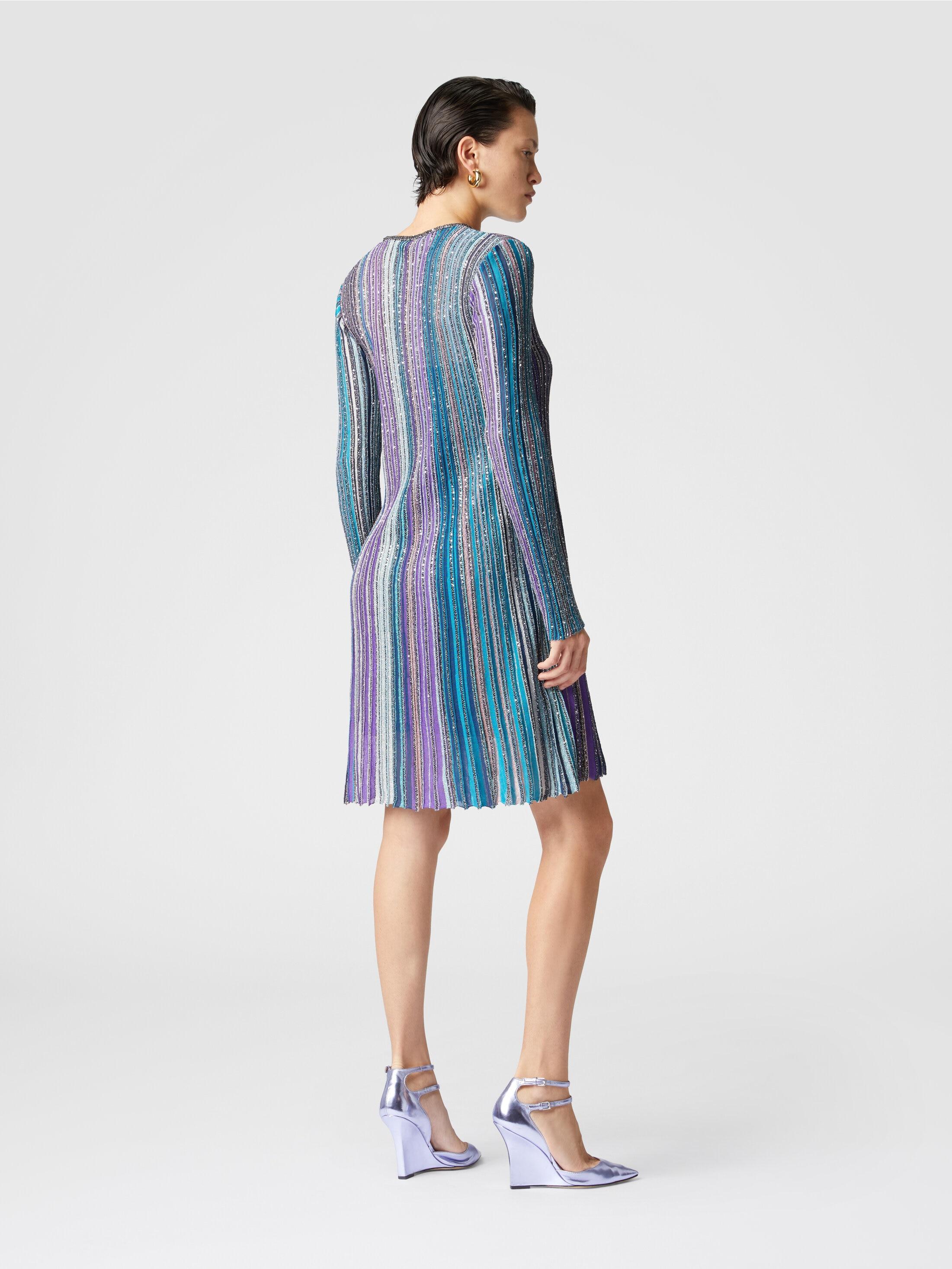 Pleated dress with sequins Product Image