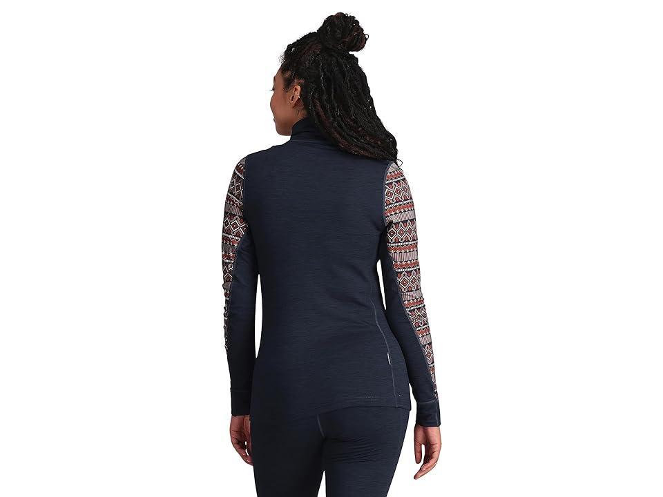 KARI TRAA Lune 1/2 Zip (Royal) Women's Clothing Product Image