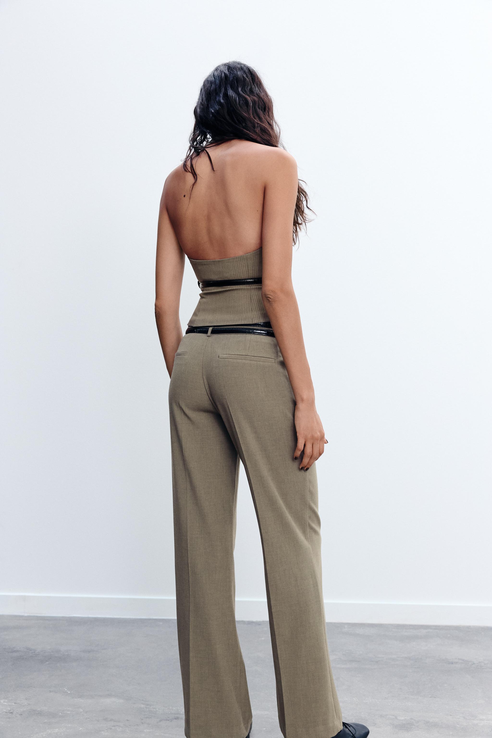 LOW-RISE DOUBLE BELT PANTS Product Image