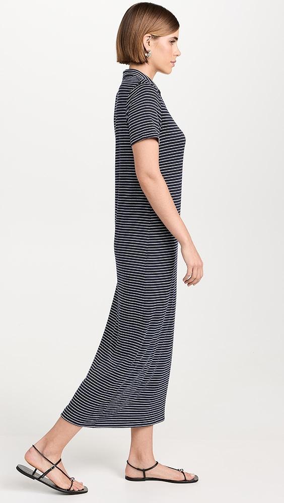 rag & bone The Knit Stripe Midi Polo Dress | Shopbop Product Image