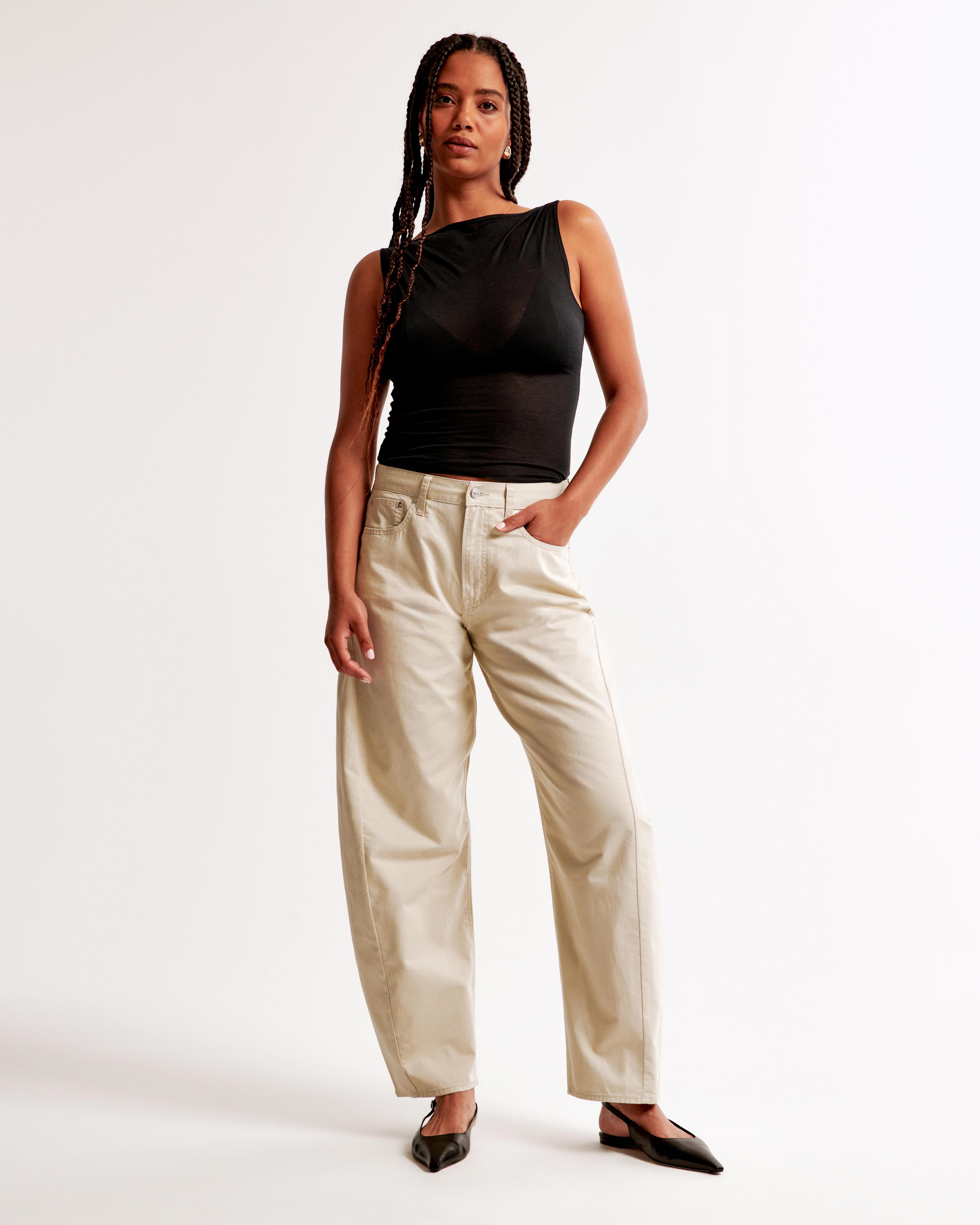 Curve Love Mid Rise Barrel Pant Product Image