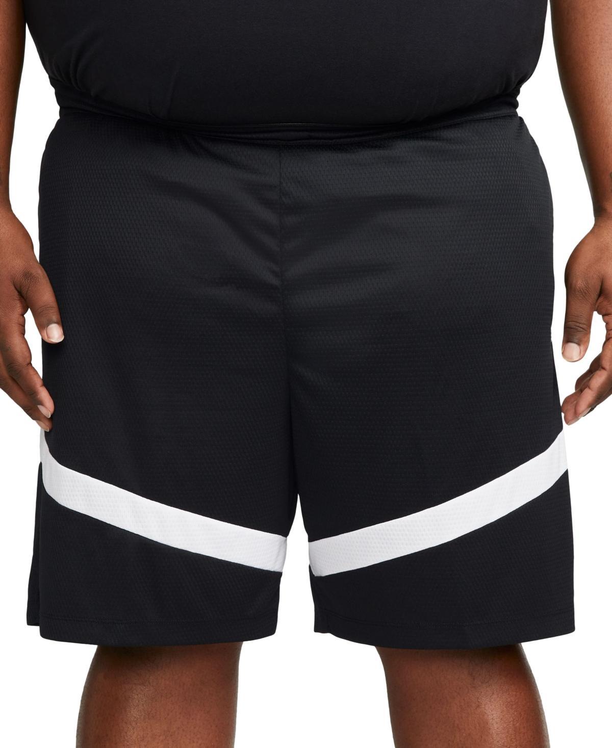 Icon Men's Dri-fit Drawstring 8" Basketball Shorts In White,midnight Navy,white,(midnight Navy Product Image