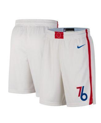 Mens Nike White Philadelphia 76ers 2022/23 City Edition Swingman Shorts - White Product Image