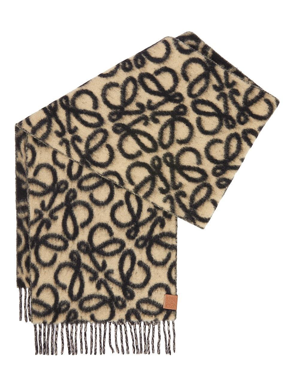 Womens Anagram Alpaca-Blend Scarf Product Image