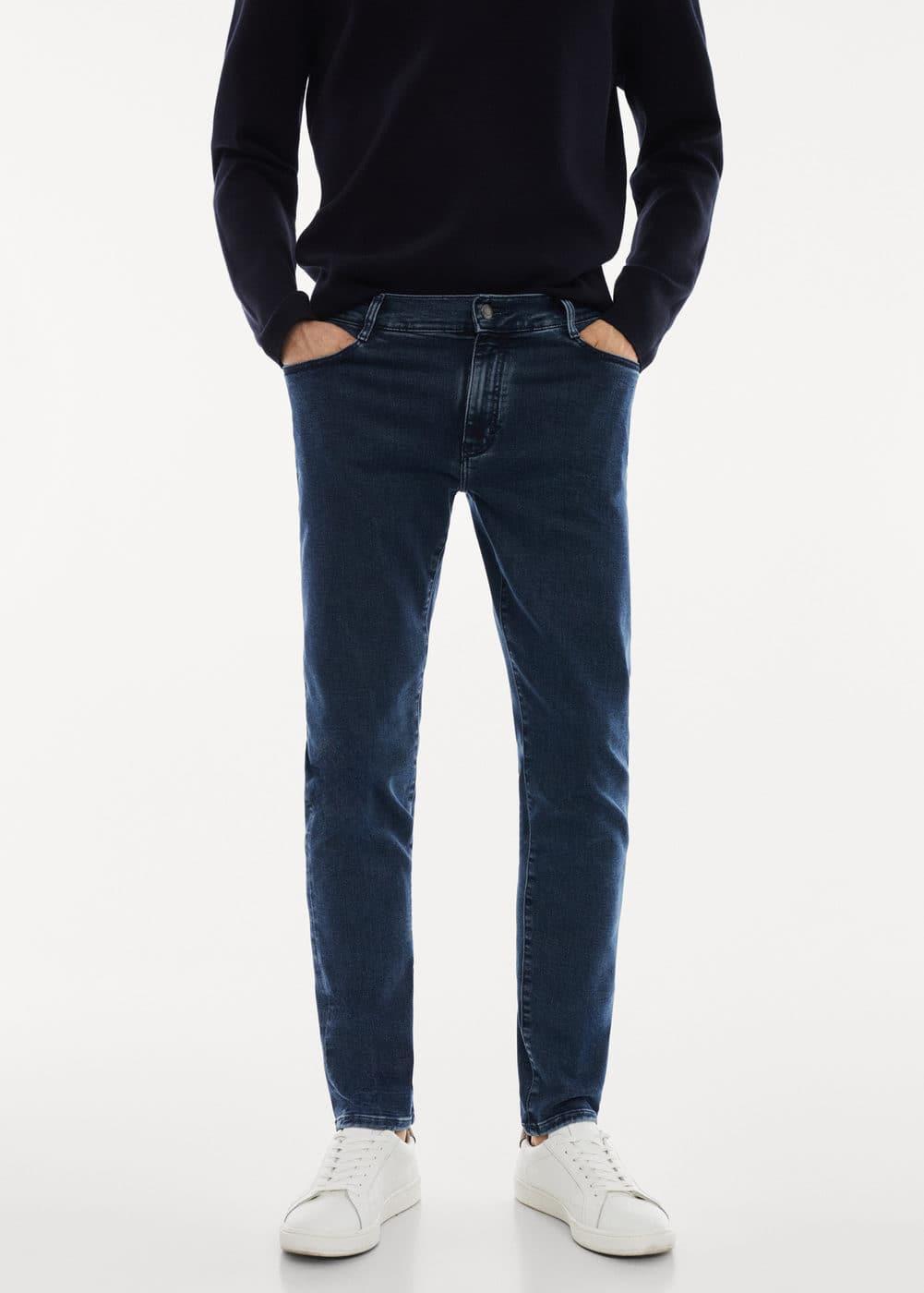 Mango Mens Thermolite Slim-Fit Jeans Product Image