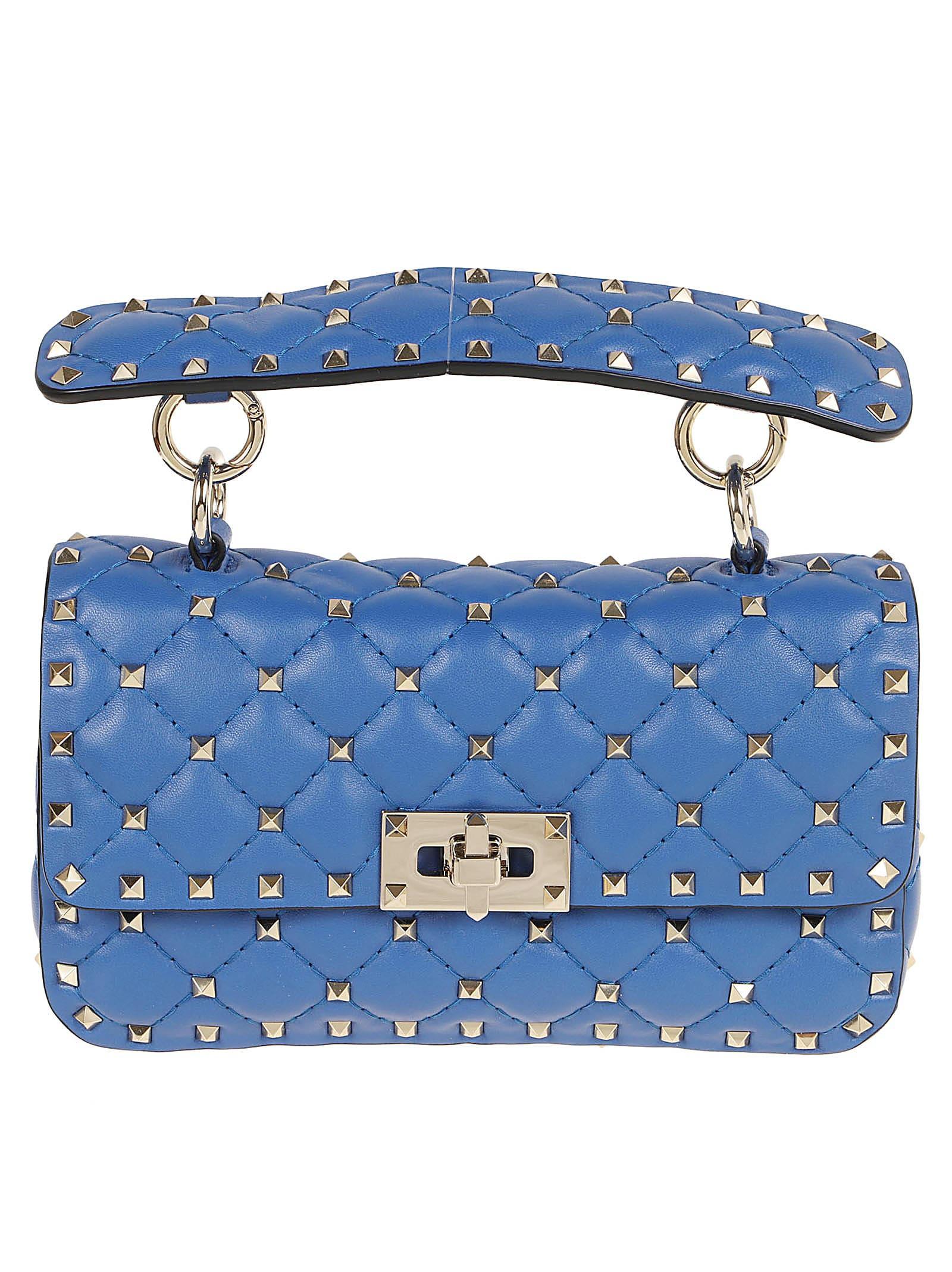 Small Shoulder Bag Rockstud Spike In Zhx Riverside Blue Product Image