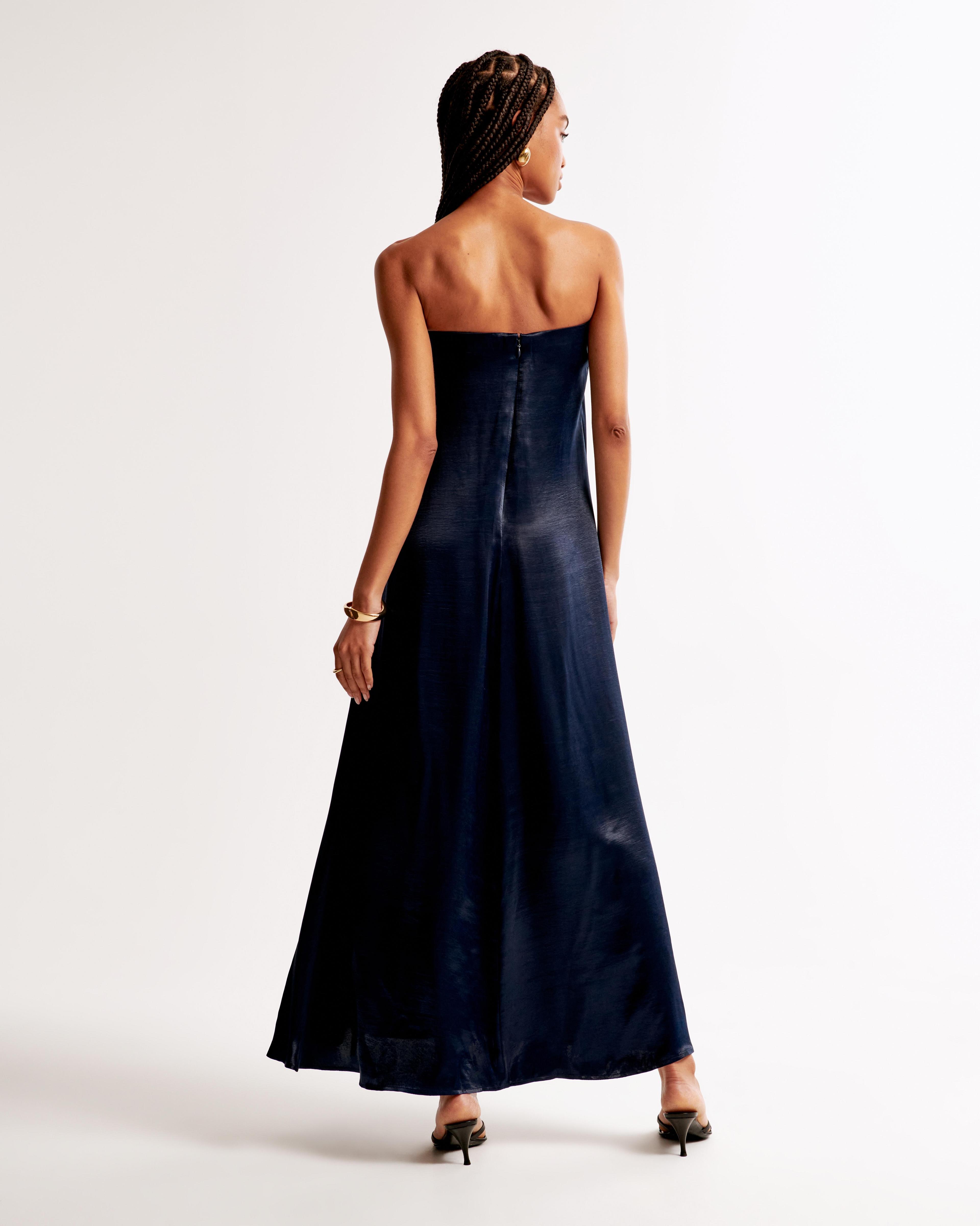 Strapless Trapeze Maxi Dress Product Image