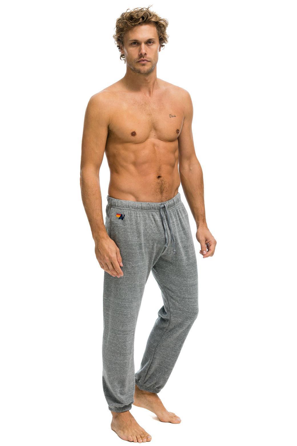 SMILEY 2 MENS SWEATPANTS - HEATHER GREY Male Product Image