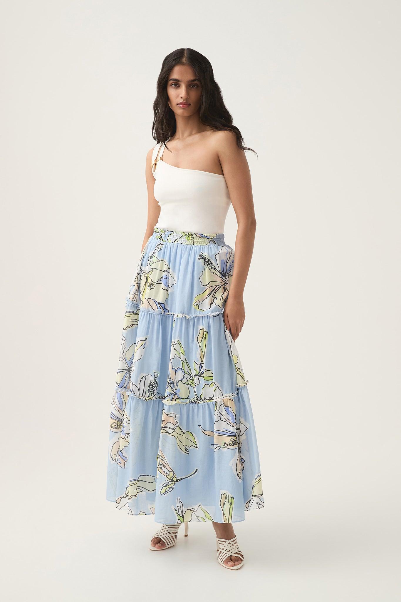 Romantica Voile Midi Skirt Product Image