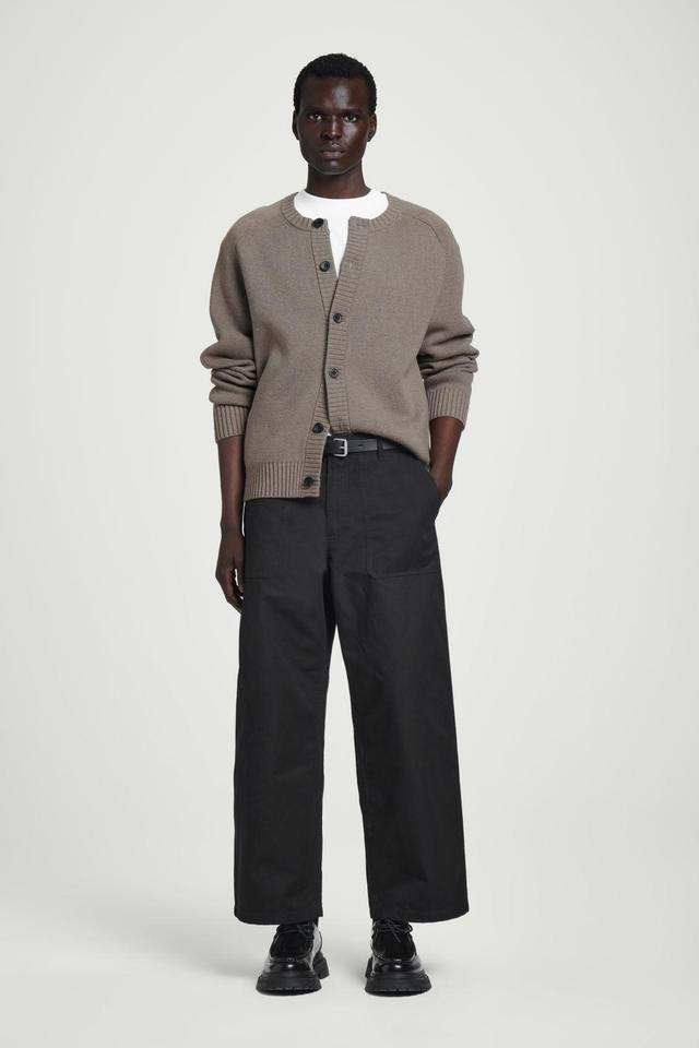 WIDE-LEG COTTON UTILITY TROUSERS Product Image