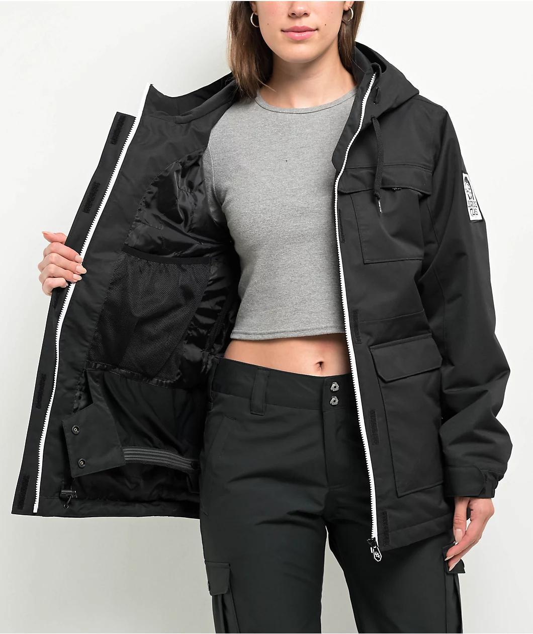 Lurking Class By Sketchy Tank Stay Sharp Black Snowboard Jacket Product Image