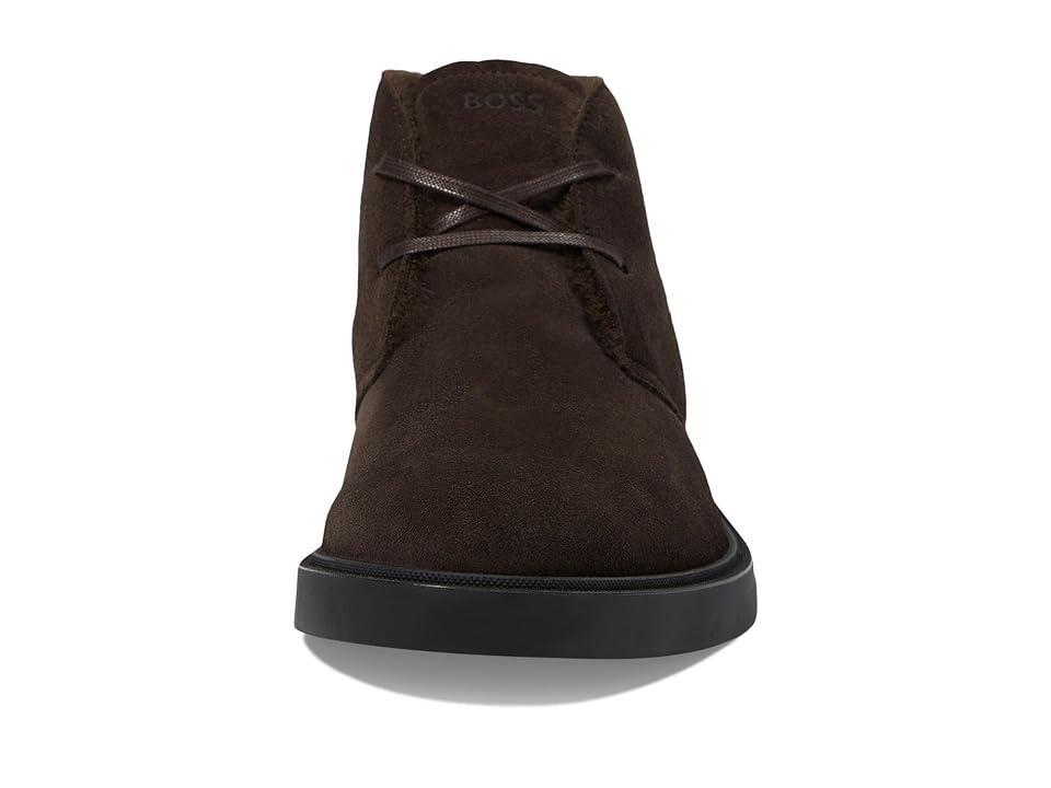 BOSS Calev Suede Desert Boot (Dark ) Men's Boots Product Image