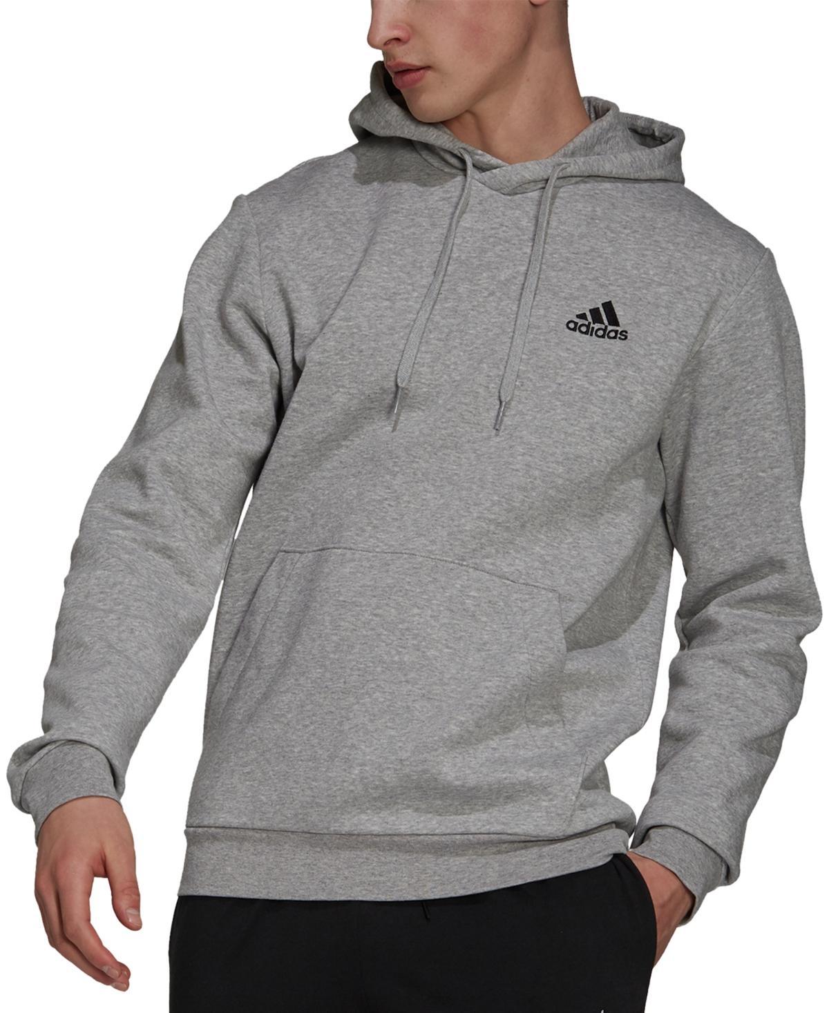 Mens adidas Feel Cozy Pullover Fleece Hoodie Red Product Image