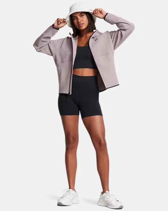 Women's UA Unstoppable Fleece Grid Full Zip Product Image