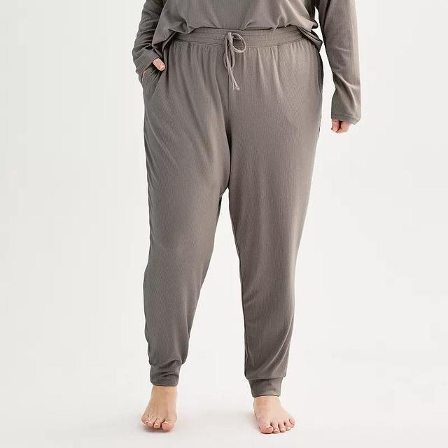 Plus Size Sonoma Goods For Life Cuffed Sleep Pants, Womens Product Image