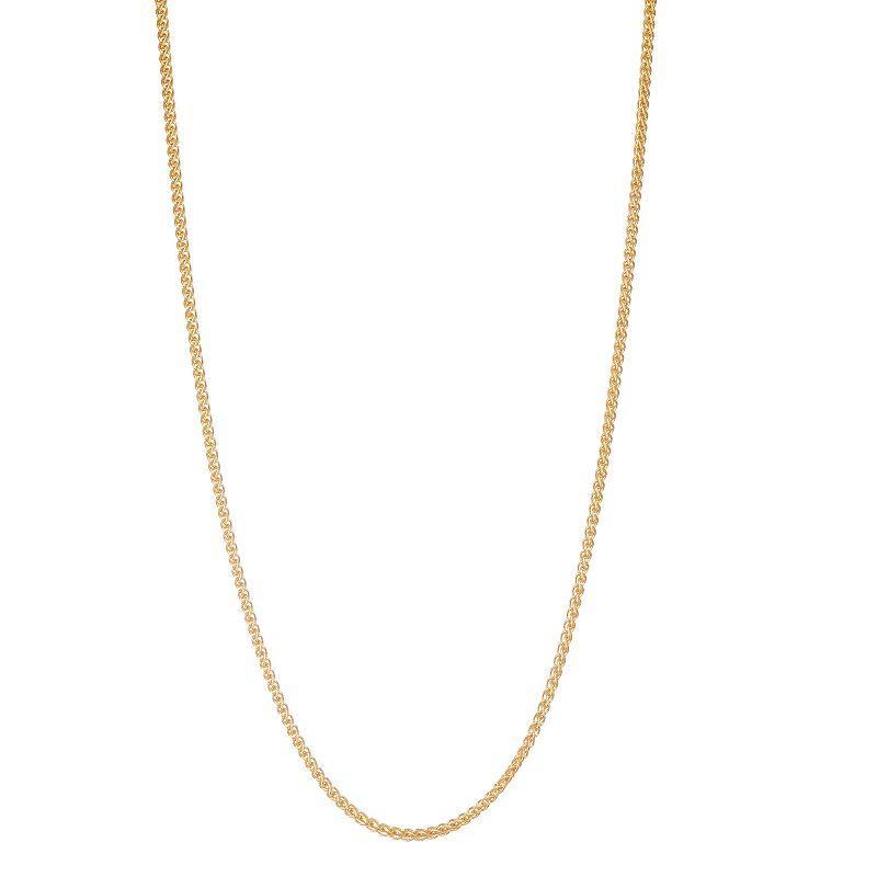 14k Gold-Filled Wheat Chain Necklace, Womens Product Image