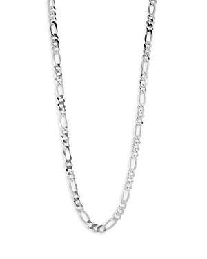 Milanesi And Co Sterling Silver Figaro Chain Necklace 7mm, 20 Product Image