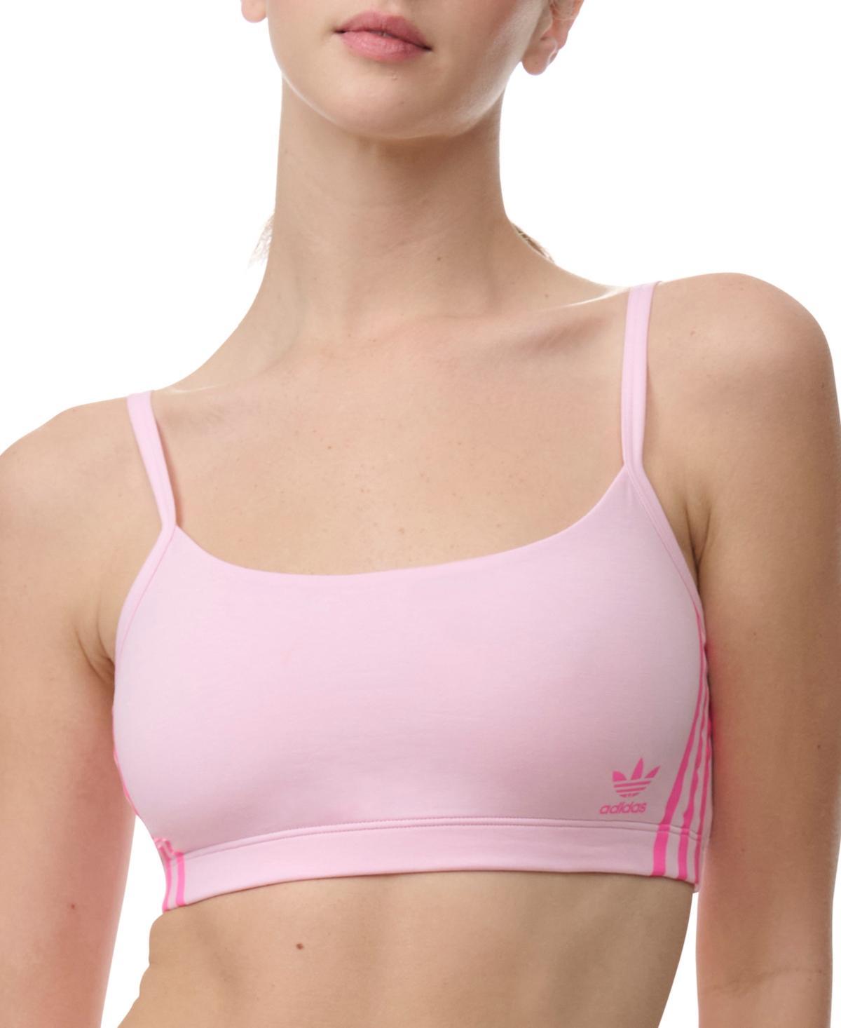 adidas Intimates Womens Adicolor Comfort Flex Cotton Scoop Bralette 4A4H00 Product Image