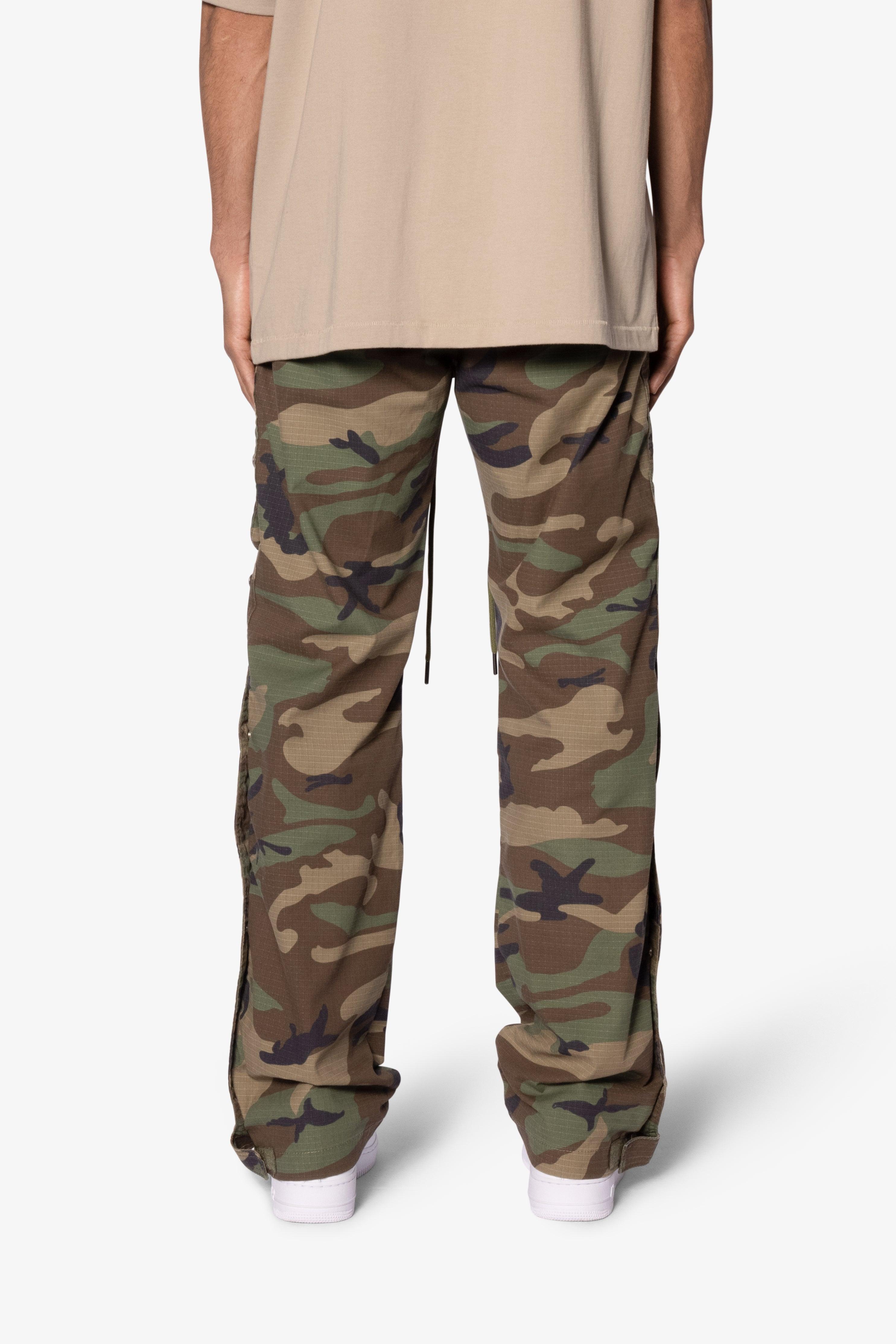 Snap Front Cargo Pants - Camo Product Image