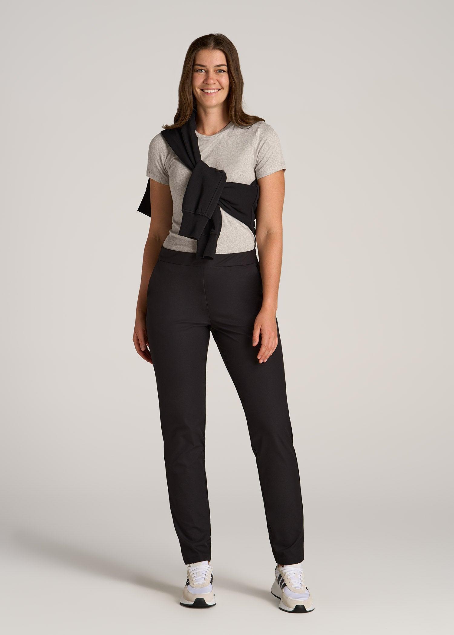 Pull-on Traveler Pants 2.0 for Tall Women in Black Female Product Image