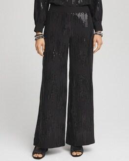 Sequin Wide Leg Pants Product Image