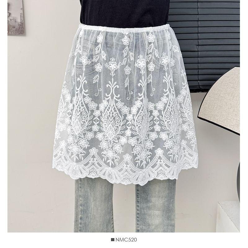 Lace Cover-Up Skirt Product Image