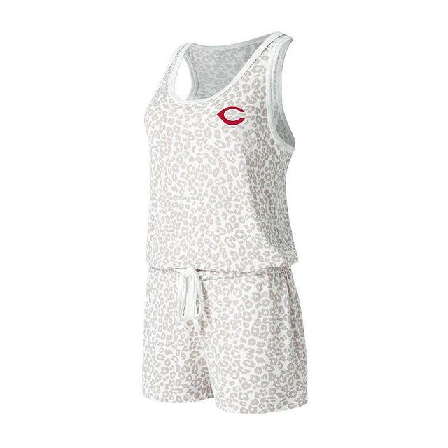 Womens Concepts Sport Cream Cincinnati Reds Montana Hacci Knit Romper Product Image